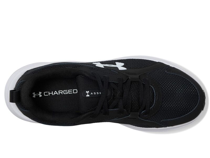 アンダーアーマー レディース シューズ スニーカー Under Armour Charged Assert 11 BlackBlackWhi ブラック - サムネイル
