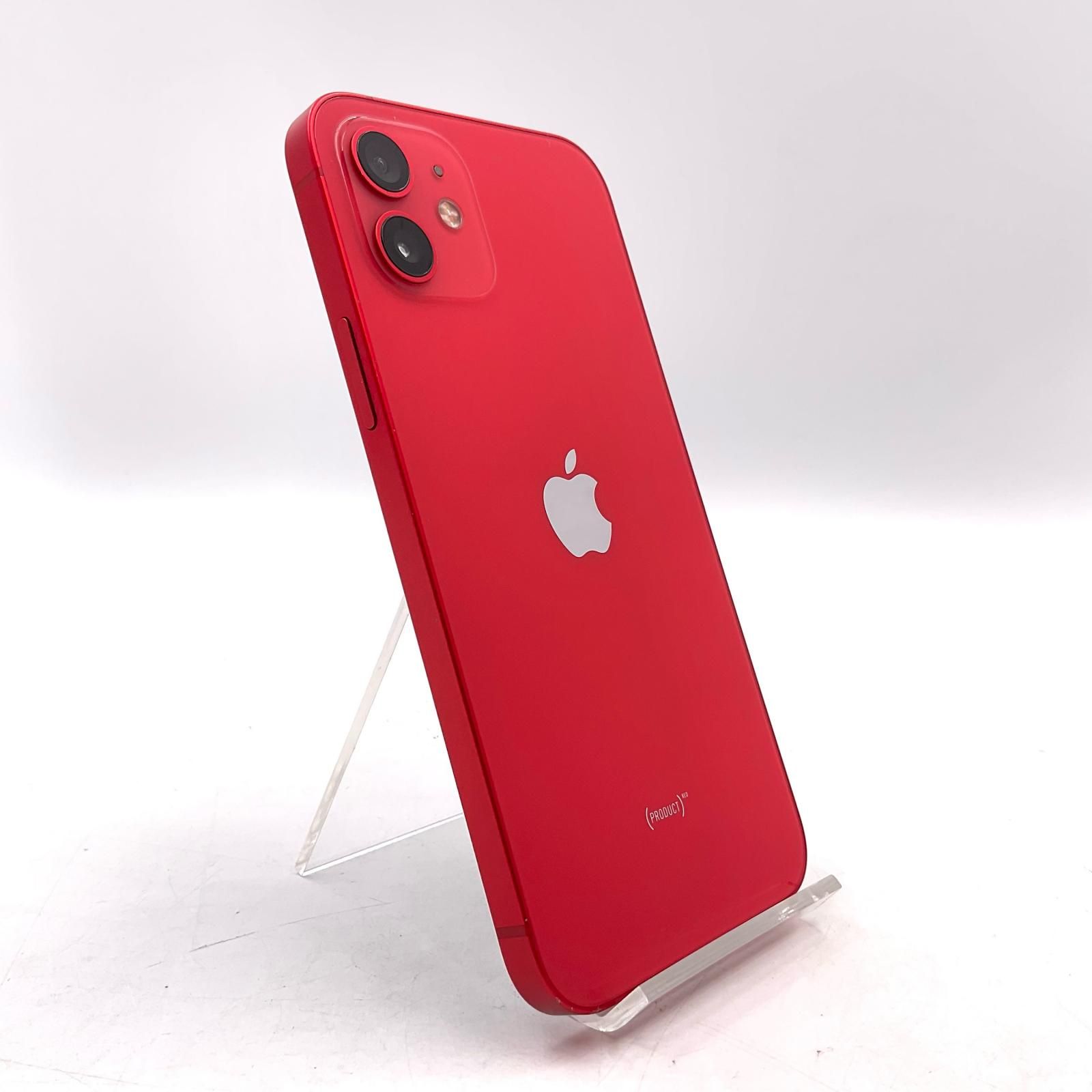 【全額返金保証】【最速発送】 iPhone 12 256GB (PRODUCT)RED Softbank SIMフリー 白ロム 動作確認済 81%