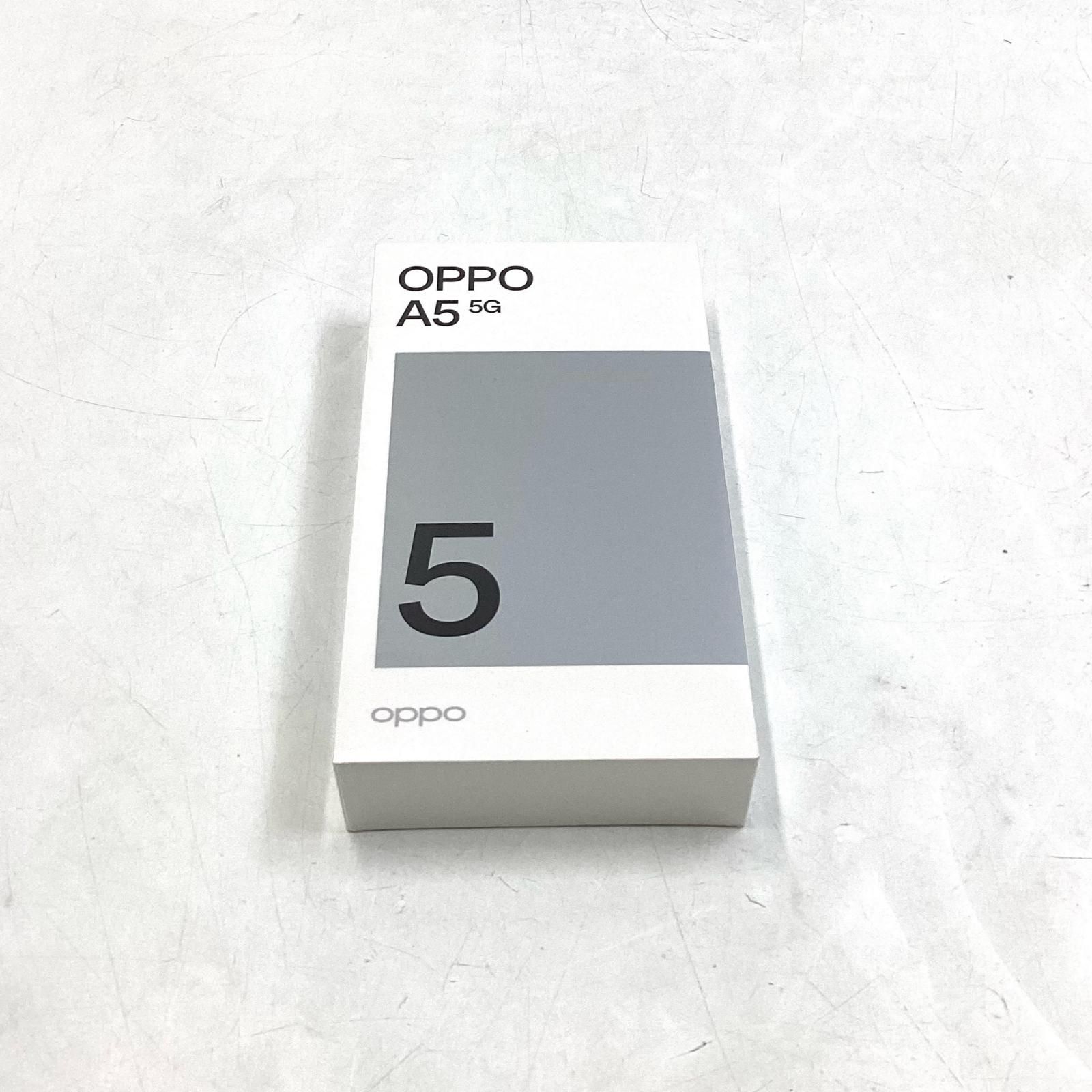 【全額返金保証】【最速発送】OPPO A A5 5G 128GB ホワイト SIMフリー CPH2735 白ロム 新品未開封 即納OK