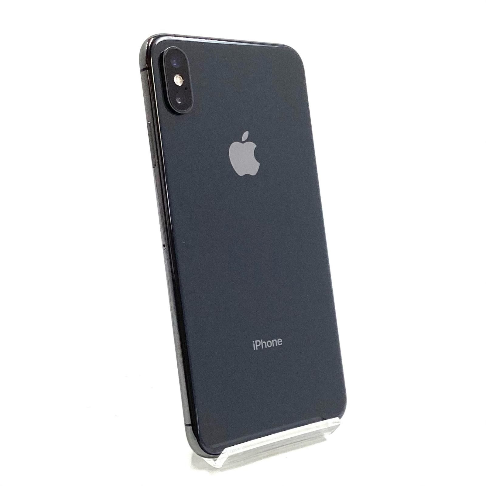 【全額返金保証】【最速発送】 iPhone XS Max 256GB ブラック SIMフリー 白ロム 動作確認済 78%