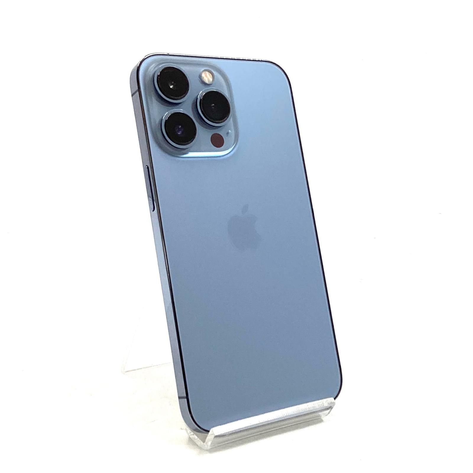 【全額返金保証】【最速発送】 iPhone 13 Pro 128GB シエラブルー docomo SIMフリー 白ロム 動作確認済 73%