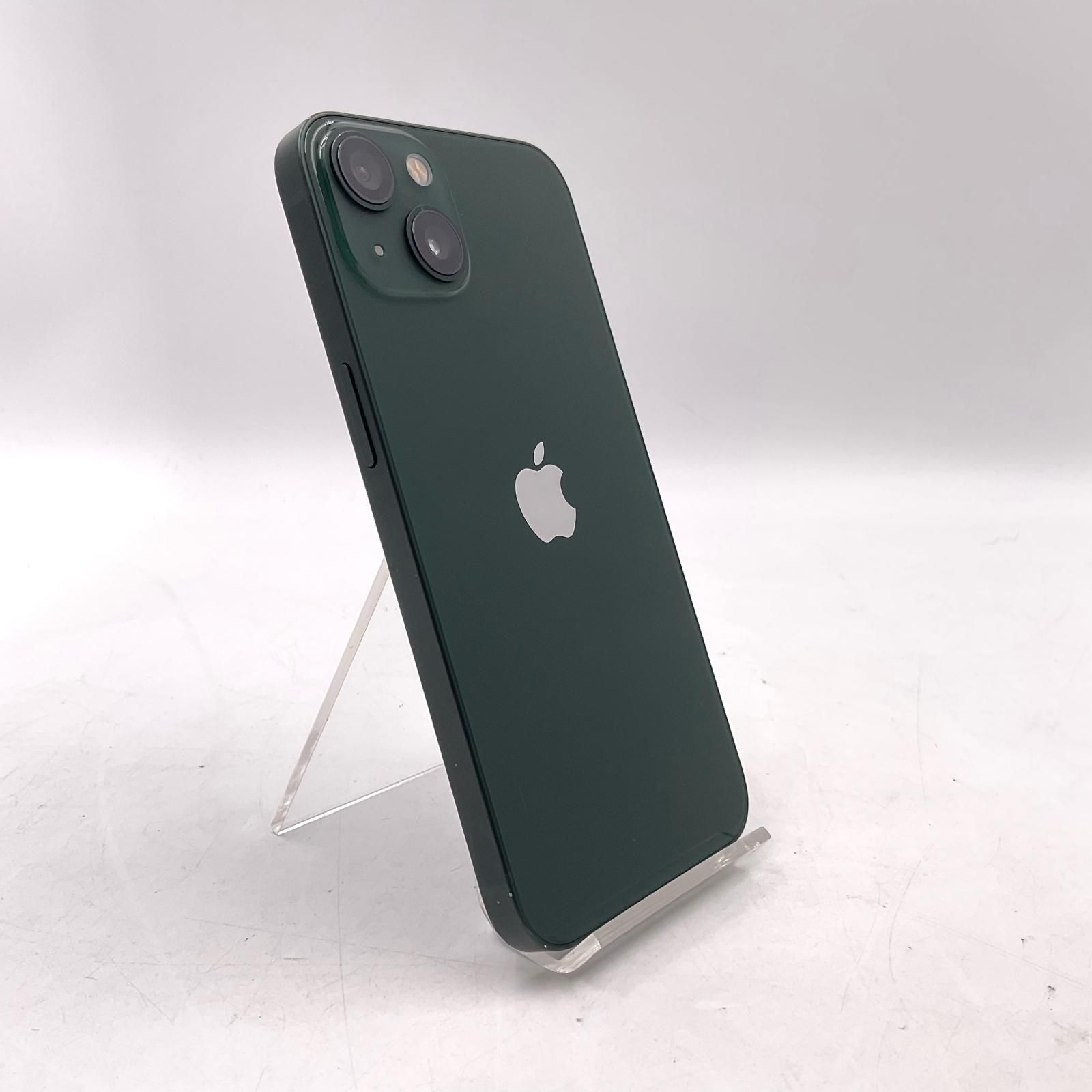 【全額返金保証】【最速発送】 iPhone 13 256GB グリーン docomo SIMフリー 白ロム 動作確認済 83%