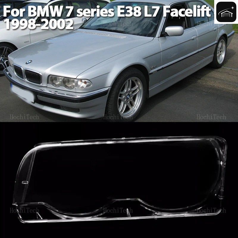 ヘッドライトランプ 透明ヘッドライトレンズ ヘッドランプハウジングカバー レンズ保護 BMW 7シリーズ E38 L7 フェイスリフト 1998-2002