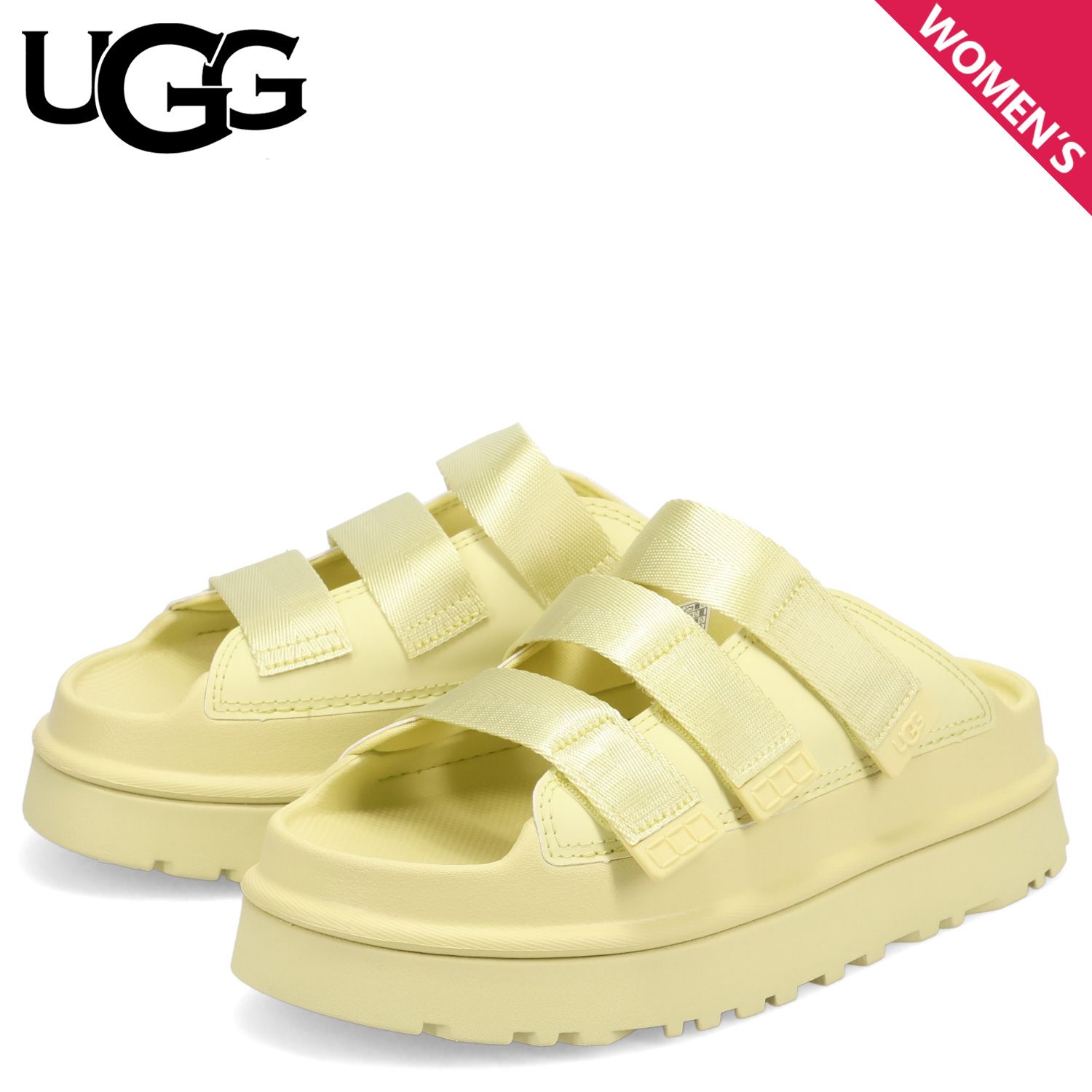 UGG アグ スライドサンダル ゴールデングロースライド レディース 厚底 軽量 GOLDENGLOW SLIDE 1167430
