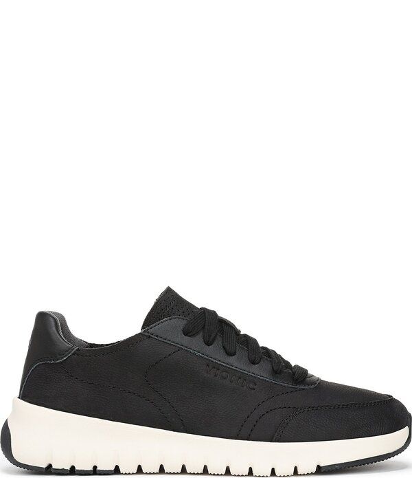 バイオニック レディース シューズ スニーカー プラットフォーム スエード レザー Vionic Uptown Suede and Leather Platform Sneakers Black ブラ