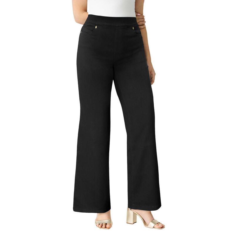 ロアマンズ レディース ボトムス デニムパンツ ワイドレッグ プラスサイズ トール Roamans Womens Plusize Tall Plusize 360Deg Stretch Wide Le