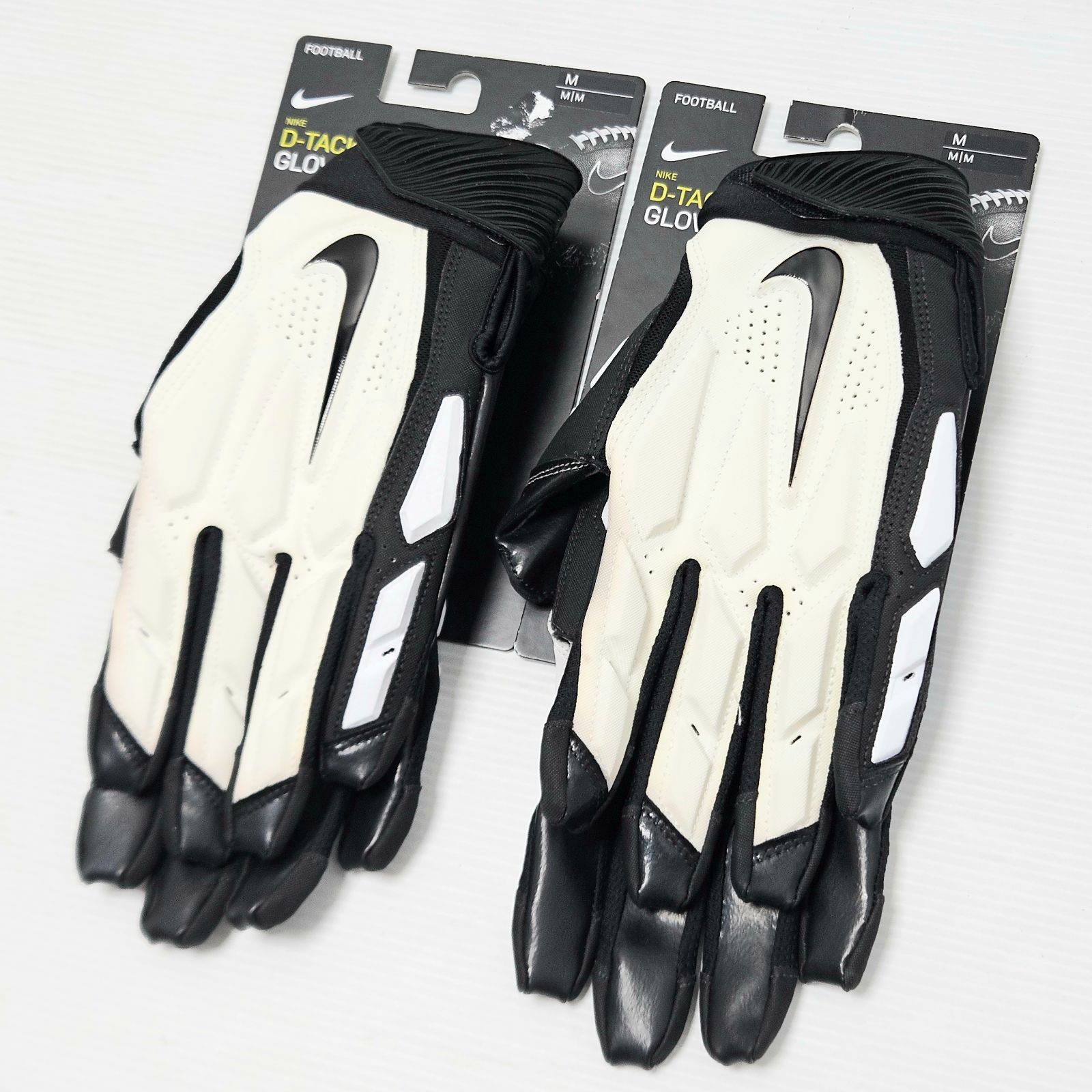 【未使用品】 2組 Nike D-Tack Football Gloves NFG21118MD Mサイズ アメフト グローブ タグ付