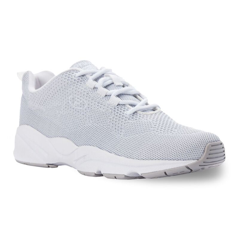 プロペット レディース シューズ スニーカー Propet Stability Fly Womens Walking Shoes White Silver ホワイト