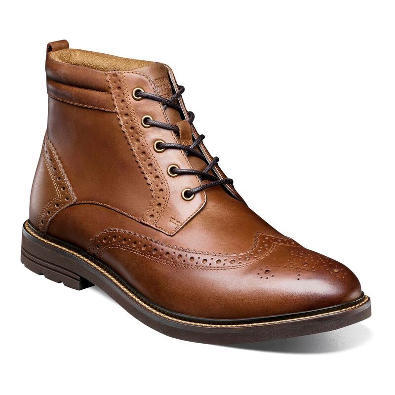 ノンブッシュ メンズ シューズ ブーツ・レインブーツ ウィングチップ レース Nunn BushR Odell II Mens Wingtip LaceUp Boots Tan Multi タン