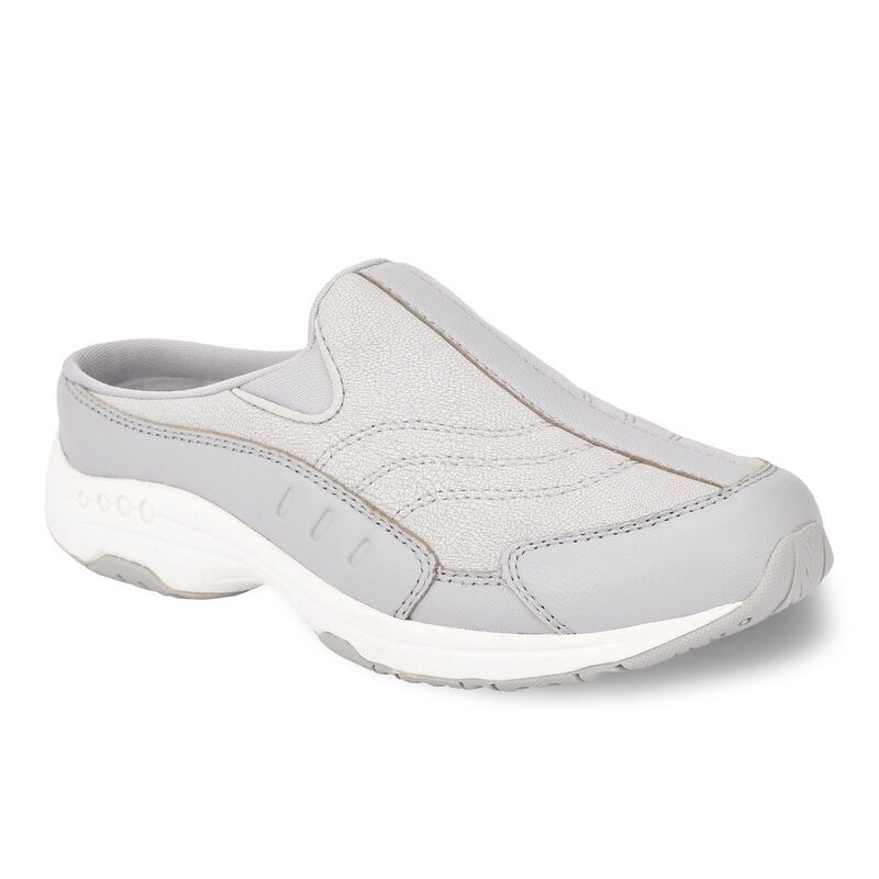 イージースピリット レディース シューズ スニーカー レザー Easy Spiritraveltime Womens Leather Mules Gray グレー