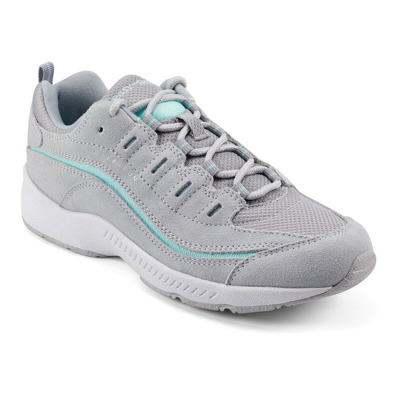 イージースピリット レディース シューズ スニーカー Easy Spirit Romy Womens Fashion Walking Sneakers Gray Aqua グレー
