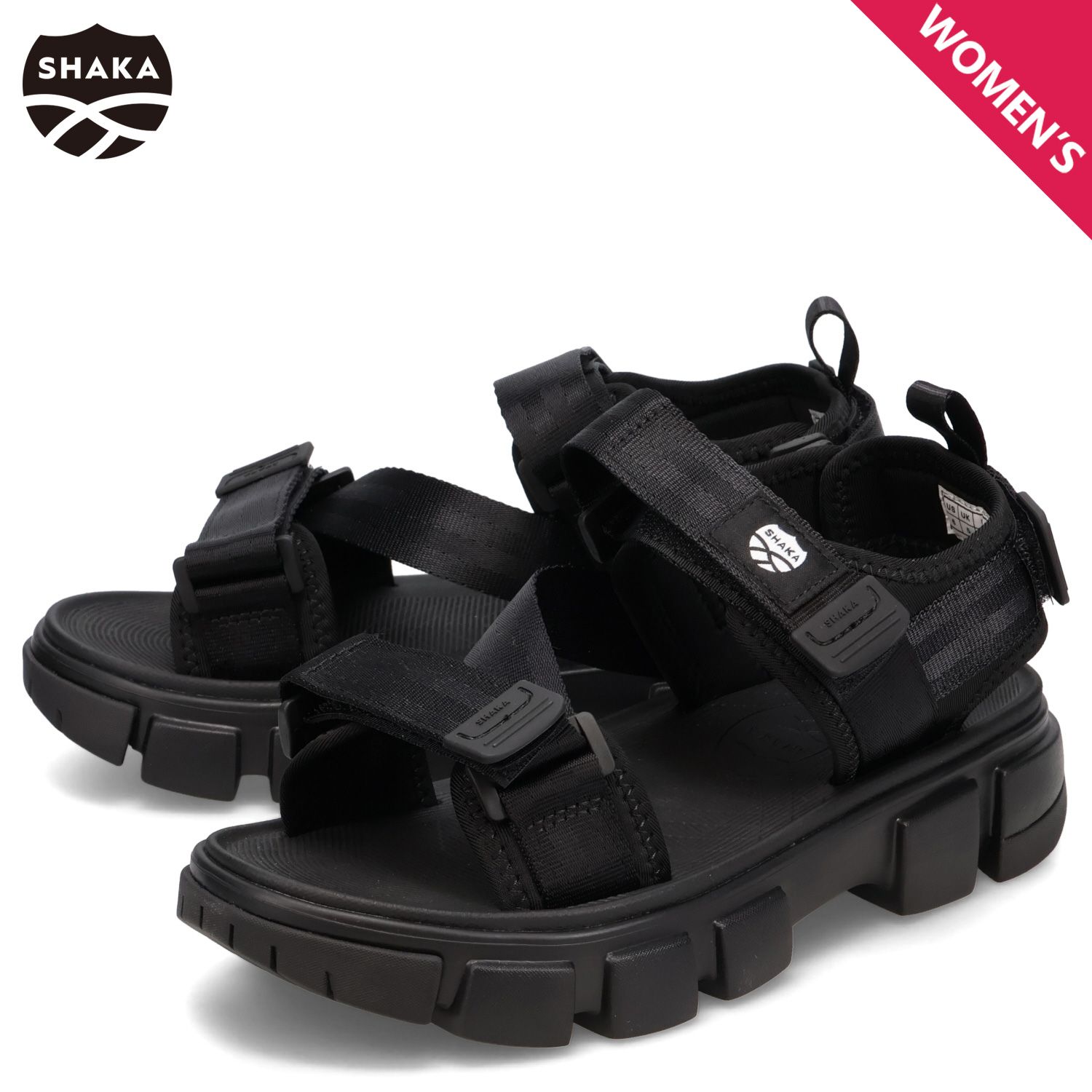 SHAKA シャカ スポーツサンダル ザンパー SF レディース ZAMPER SF SK-241-BLK 9,485円