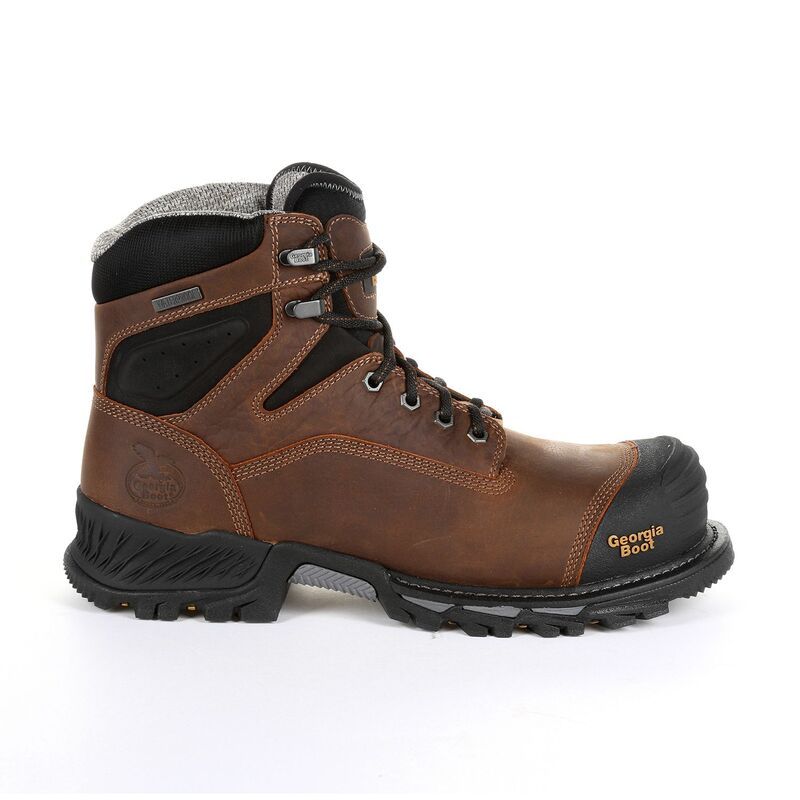 ジョージアブーツ メンズ シューズ ブーツ・レインブーツ Georgia Boots Rumbler Mens Waterproof Composite Toe Work Boots Black An