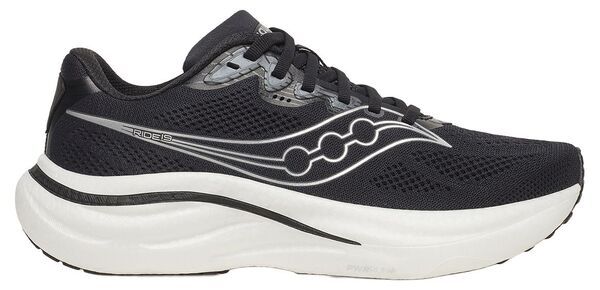 サッカニー レディース シューズ スニーカー Saucony Womens Ride 19 Running Shoes BlackSilver ブラック