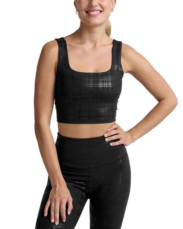 ビヨンドヨガ レディース トップス タンクトップ クロップド Beyond Yoga Beyond the Studio Cropped Tank Toplaid Foil チェック