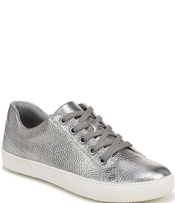 ナチュライザー レディース シューズ スニーカー トール レース Naturalizer Morrison Tumbled Metallic Lace Up Sneakersoft Pewter ピュ