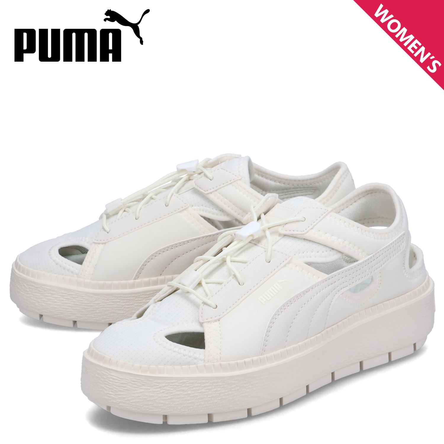 PUMA プーマ スニーカー サンダル レディース 厚底 プラットフォーム トレース ライト ミュール PLATFORM TRACE LITE MULE MU 399153-01