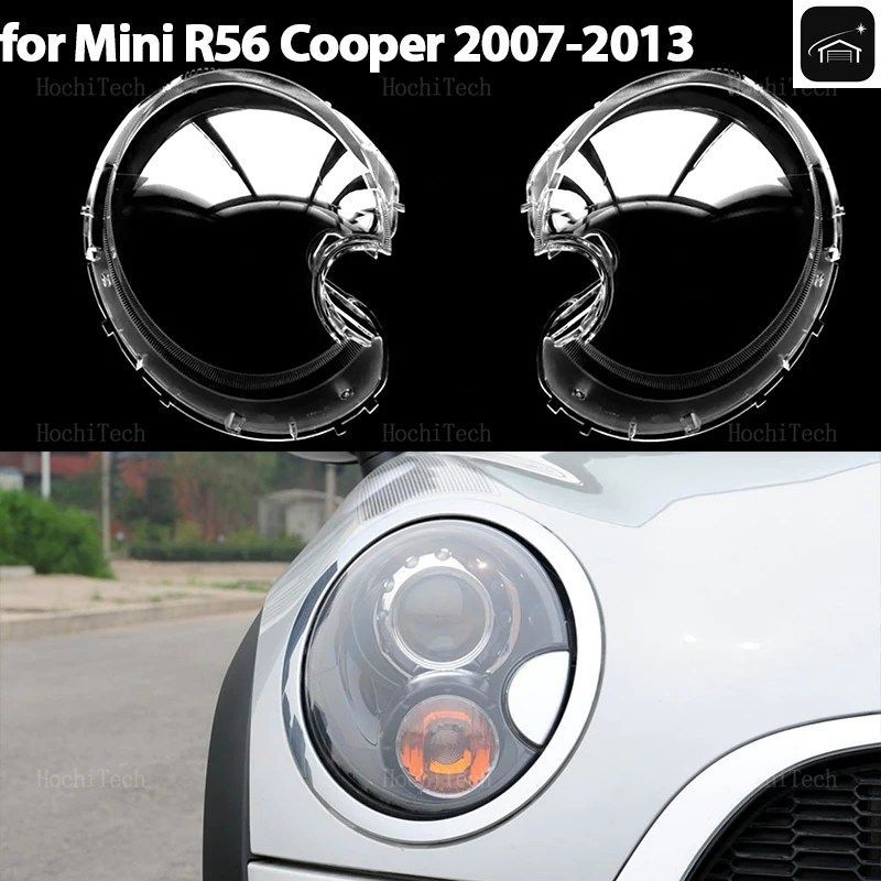 車のヘッドランプカバー、ヘッドライトレンズガラスカバー、ランプシェルレンズカバー、ミニ R56 クーパー 2007-2013