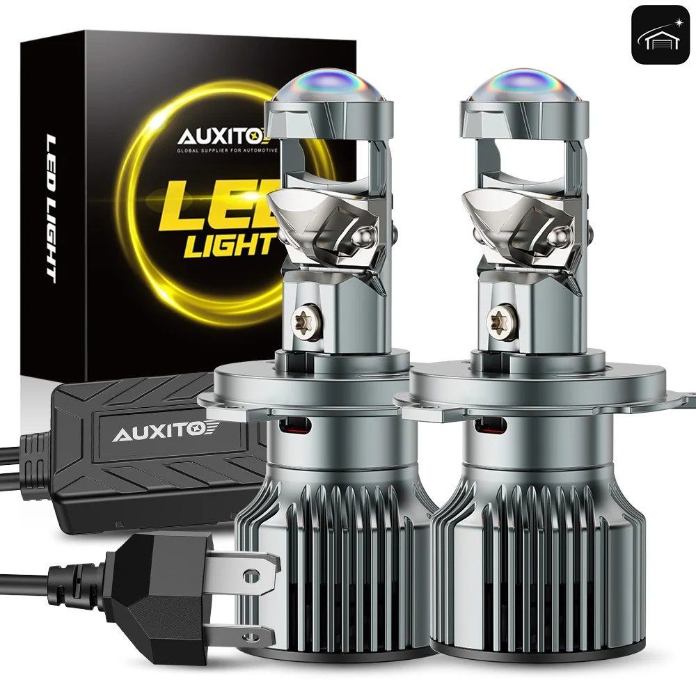 2個入り 110W 高出力 H4 H7 LED ヘッドライト 360° レンズ付き ターボ スーパー 30000LM ハイ/ロービーム ヘッドランプ 12V CANBUS