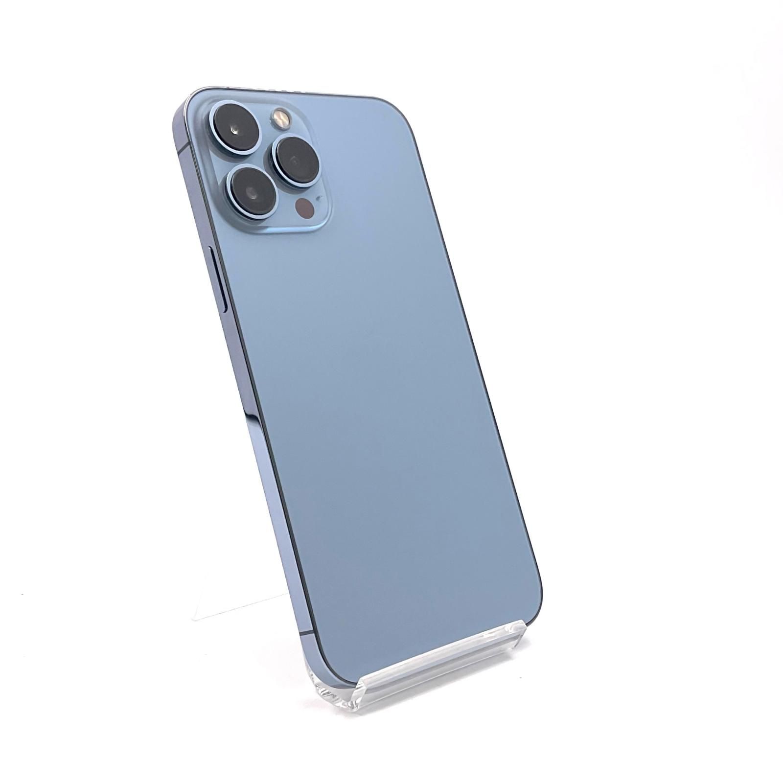 【最速発送】 iPhone 13 Pro Max 256GB シエラブルー docomo SIMフリー 白ロム 77%【難有】