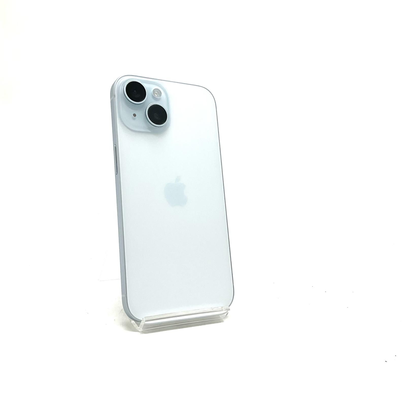 【全額返金保証】【最速発送】 iPhone 15 128GB ブルー SIMフリー 白ロム 動作確認済 83%