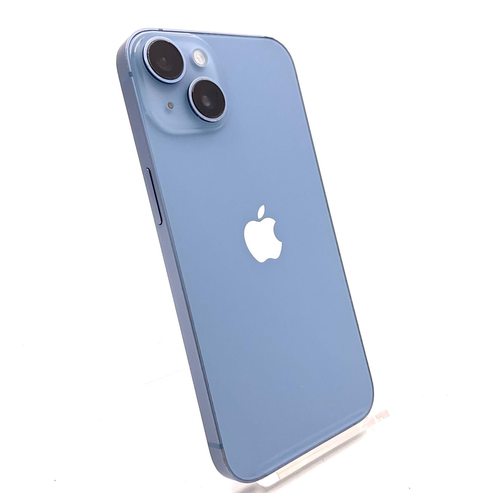 【全額返金保証】【最速発送】 iPhone 14 256GB ブルー Softbank SIMフリー 白ロム 動作確認済 78%