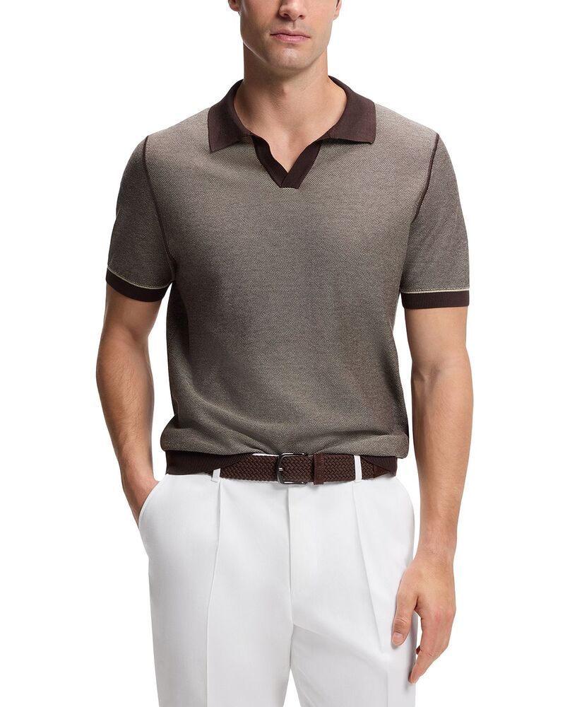 ボス メンズ トップス ポロシャツ BOSS H Narcisco Polo Shirt Dark Brown ブラウン