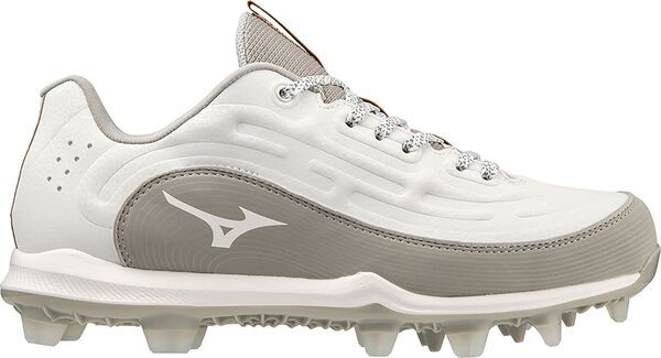 ミズノ レディース シューズ スニーカー Mizuno Womens 9Spike Advanced Finch Elite 6 TPU Softball Cleats WhiteGrey ホワイト