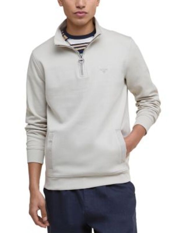 バブアー メンズ アウター パーカー・スウェット シャツ Barbour Lambeth Interlock QuarterZip Sweatshirt Mist