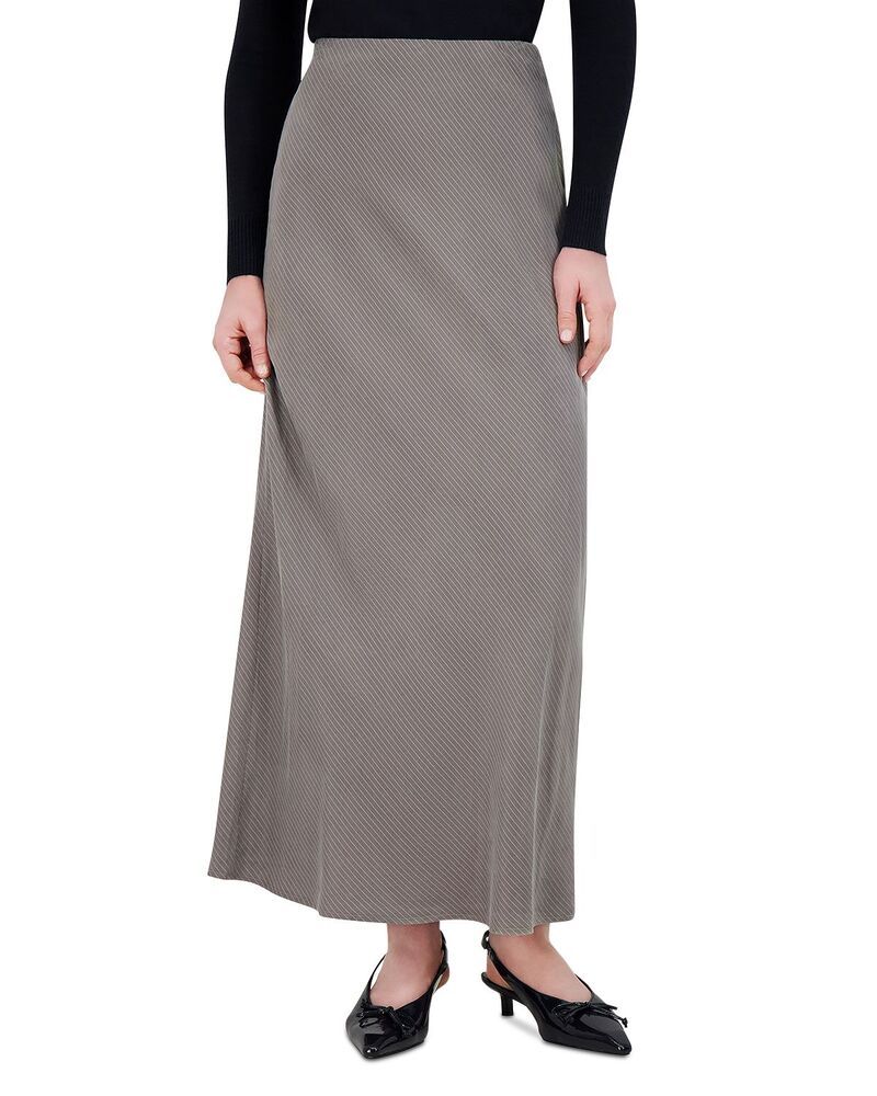 ポイント レディース ボトムスカート Point Brushed Straight Slip Skirt Glacier Pinstripe