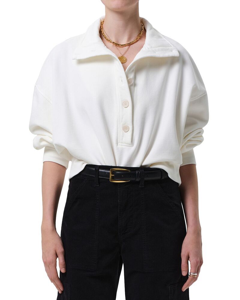 シチズンズ オブ ヒューマニティ レディース アウター パーカー・スウェット スタンドネック シャツ Citizens of Humanity Mirelle Funnel Neck Sweatshi