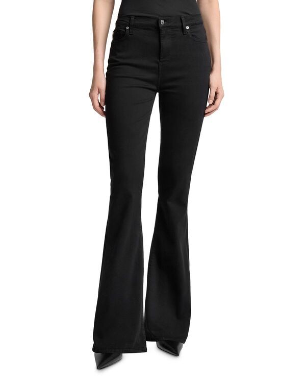 セブンフォーオールマンカインド レディース ボトムス デニムパンツ フレア ジーンズ 7 For All Mankind High Rise Ali Flared Leg Jeans Black ブラ