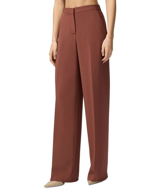 ピンコ レディース ボトムス カジュアルパンツ ワイドレッグ PINKO Pergamino Wide Leg Pants Cinnamon