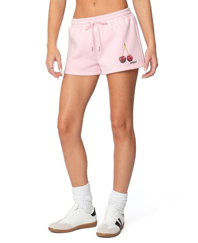 アディクテッド レディース ボトムス ハーフパンツ・ショーツ ショートパンツ Edikted Mon Cheri Shorts Light Pink ピンク