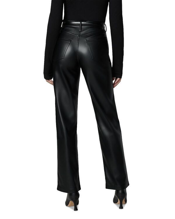 ジョーズジーンズ レディース ボトムス デニムパンツ レザー フェイクレザー Joes Jeans The Margot Faux Leather Straight Jeans Black ブラック
