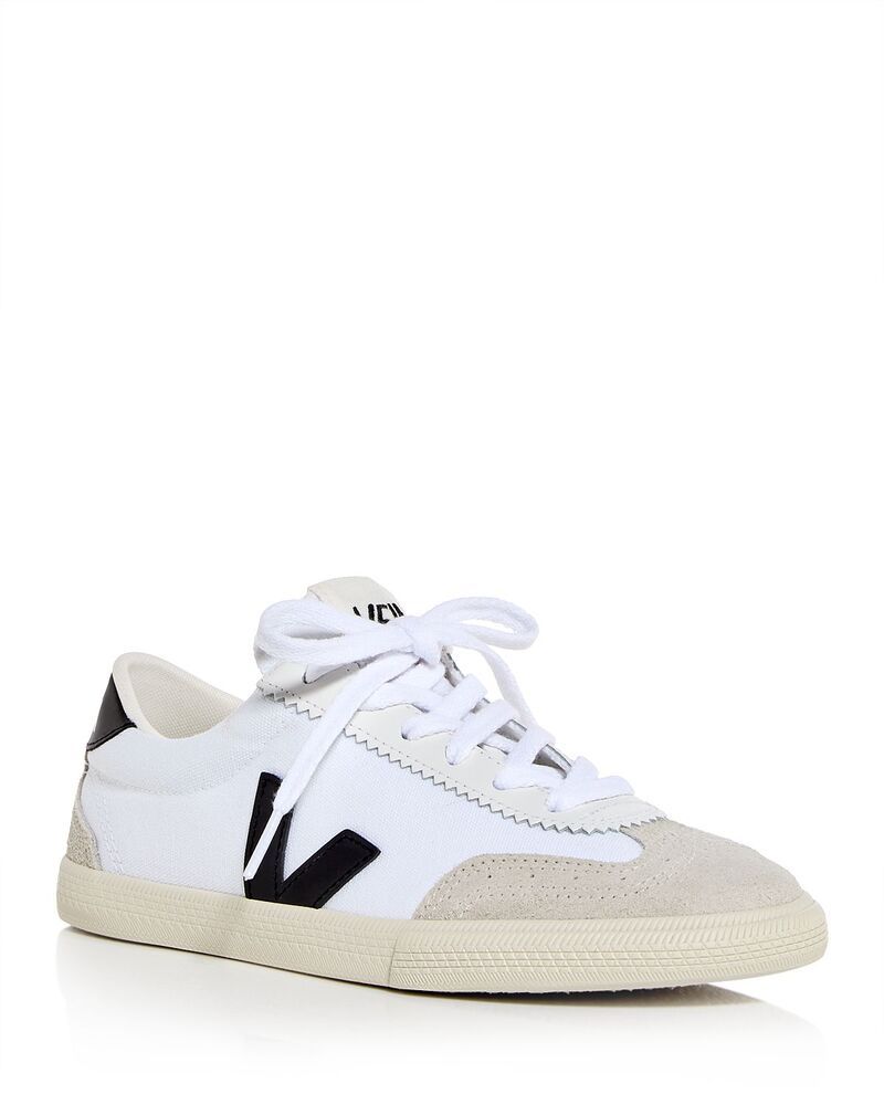 ヴェジャ レディース シューズ スニーカー VEJA Womens Volley Low Top Sneakers WhiteBlack Canvas ホワイト