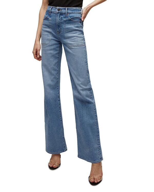 ヴェロニカ ベアード レディース ボトムス デニムパンツ ワイドレッグ ジーンズ Veronica Beard Crosbie High Rise Wide Leg Jeans in Amethyst