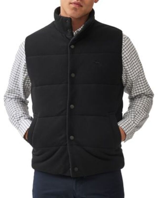 ロッドアンドグン メンズ アウター ベスト キルティング Rodd Gunn Rodd and Gunn Lake Ferry Quilted Vest Onyx