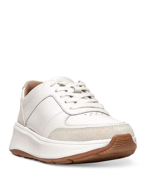 フィットフロップ レディース シューズ スニーカー プラットフォーム レース FitFlop Womens FMode Lace Up Low Toplatform Sneakers Urban Wh