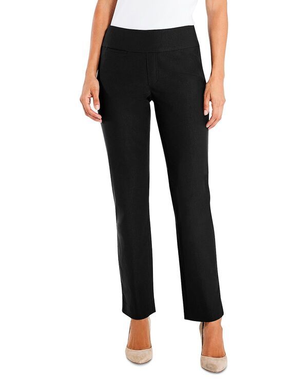 ニックプラスゾーイ レディース ボトムス カジュアルパンツ プチ NICZOE Petites Wonderstretch Slim Straight Pants Black Onyx ブラック