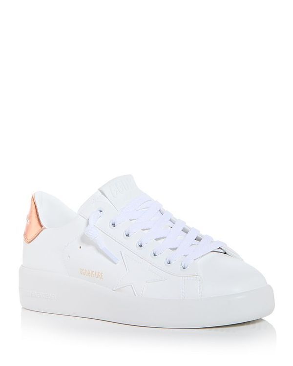 ゴールデングース レディース シューズ スニーカー Golden Goose Womens Purestar Low Top Sneakers White Bronze ホワイト