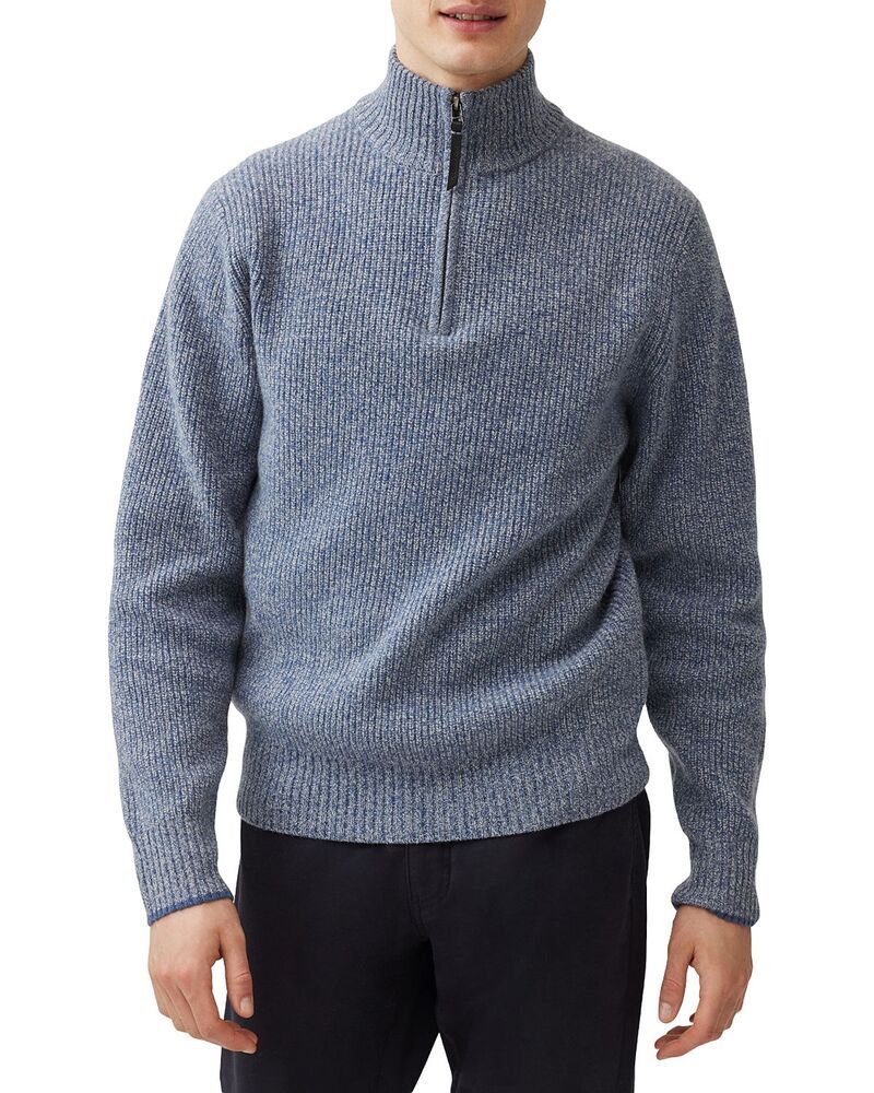 ロッドアンドグン メンズ アウター ニット・セーター ハーフジップ Rodd Gunn Robbies Road Quarter Zip Sweater Surf