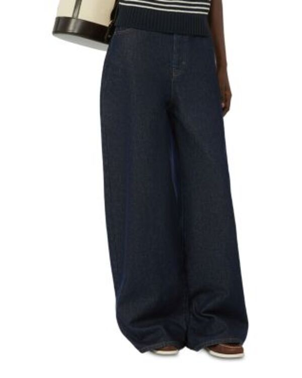 ウィークエンド マックスマーラ レディース ボトムス カジュアルパンツ ワイドレッグ デニム Weekend Max Mara Wkdtabella Wide Leg Denim Pants Navy