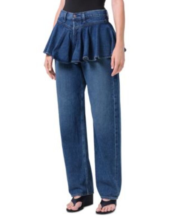 アゴルド レディース ボトムス デニムパンツ ジーンズ AGOLDE Peplum High Rise Straight Jeans in Peak