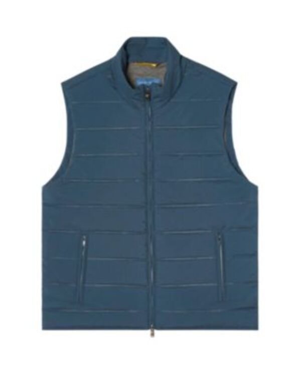 ロバート タルボット メンズ アウター ベスト キルティング Robertalbott Driver Quilted Vest Dusty Blue ブルー
