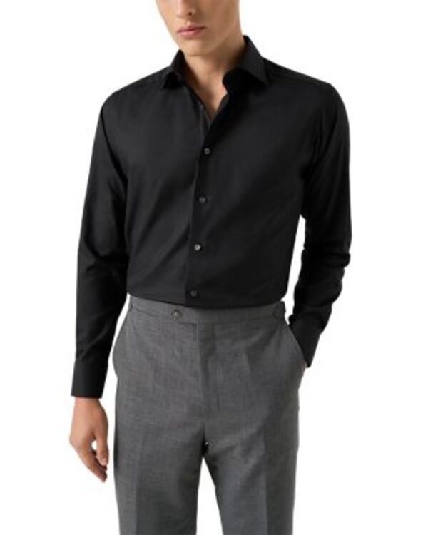 エトン メンズ トップス シャツ Eton Contemporary Fit Button Frontextured Shirt White ホワイト