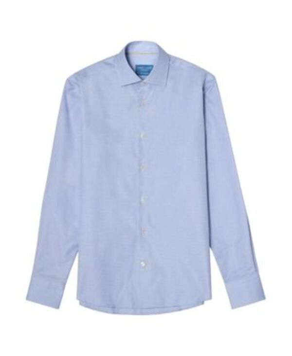 ロバート タルボット メンズ トップス シャツ ミニ Robertalbott Reynolds Mini Check Contemporary Fit Shirt Blue ブルー