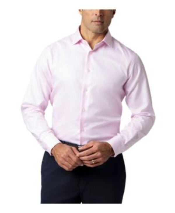 ロバート タルボット メンズ トップス シャツ Robertalbott Reynolds Double Twill Contemporary Fit Shirt Pink ピンク