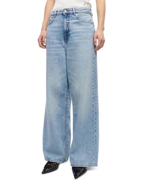 ガニー レディース ボトムス デニムパンツ ジーンズ GANNI Baggy Jeans in Light Blue ブルー