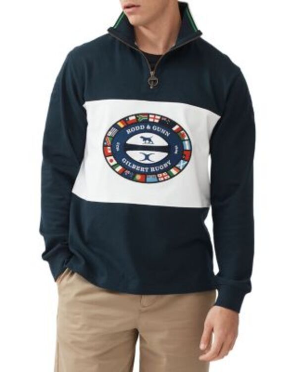 ロッドアンドグン メンズ アウター パーカー・スウェット ハーフジップ シャツ コットン Rodd Gunn x Gilbert Donnybrook Cotton Classic Fit Quart